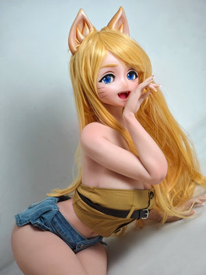 Kako Motoko: 148cm Furry Silicone Sex Doll-Elsababe Doll