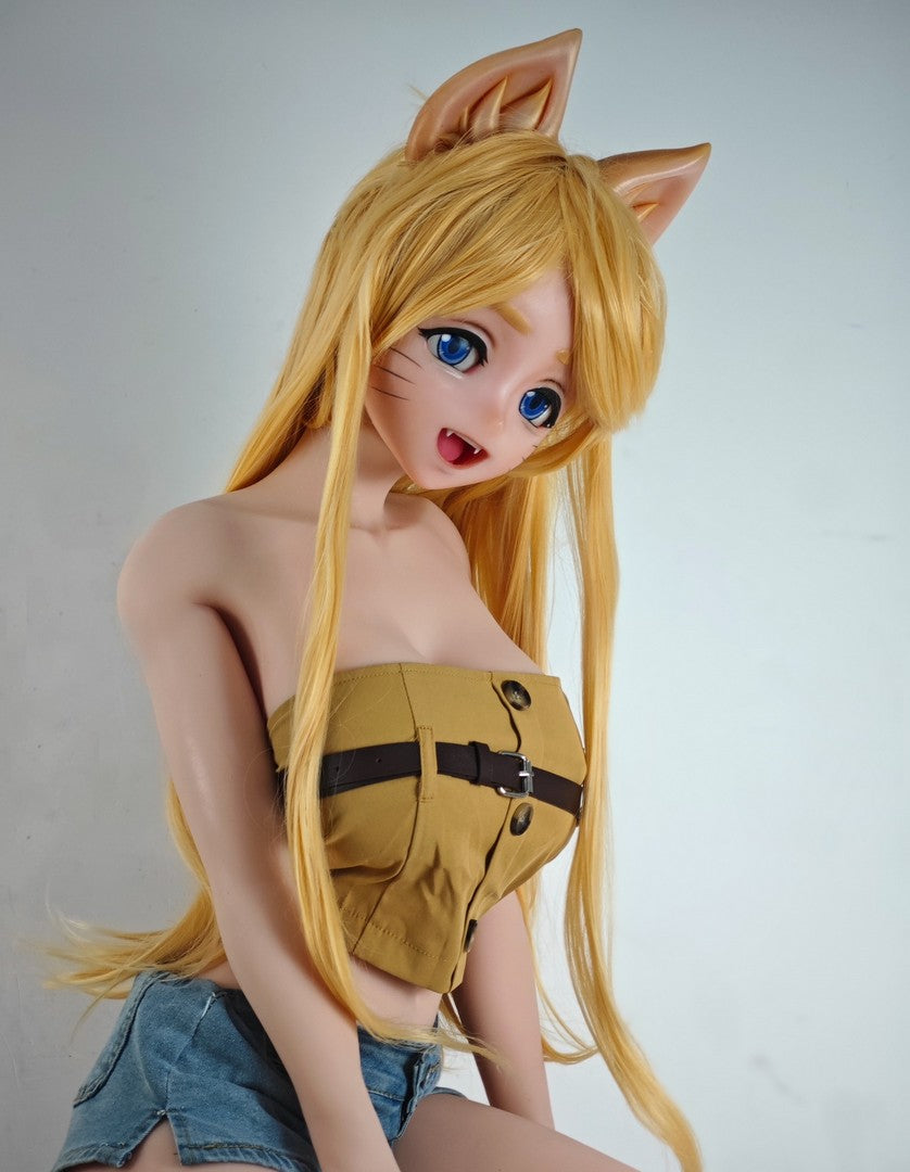 Kako Motoko: 148cm Furry Silicone Sex Doll-Elsababe Doll