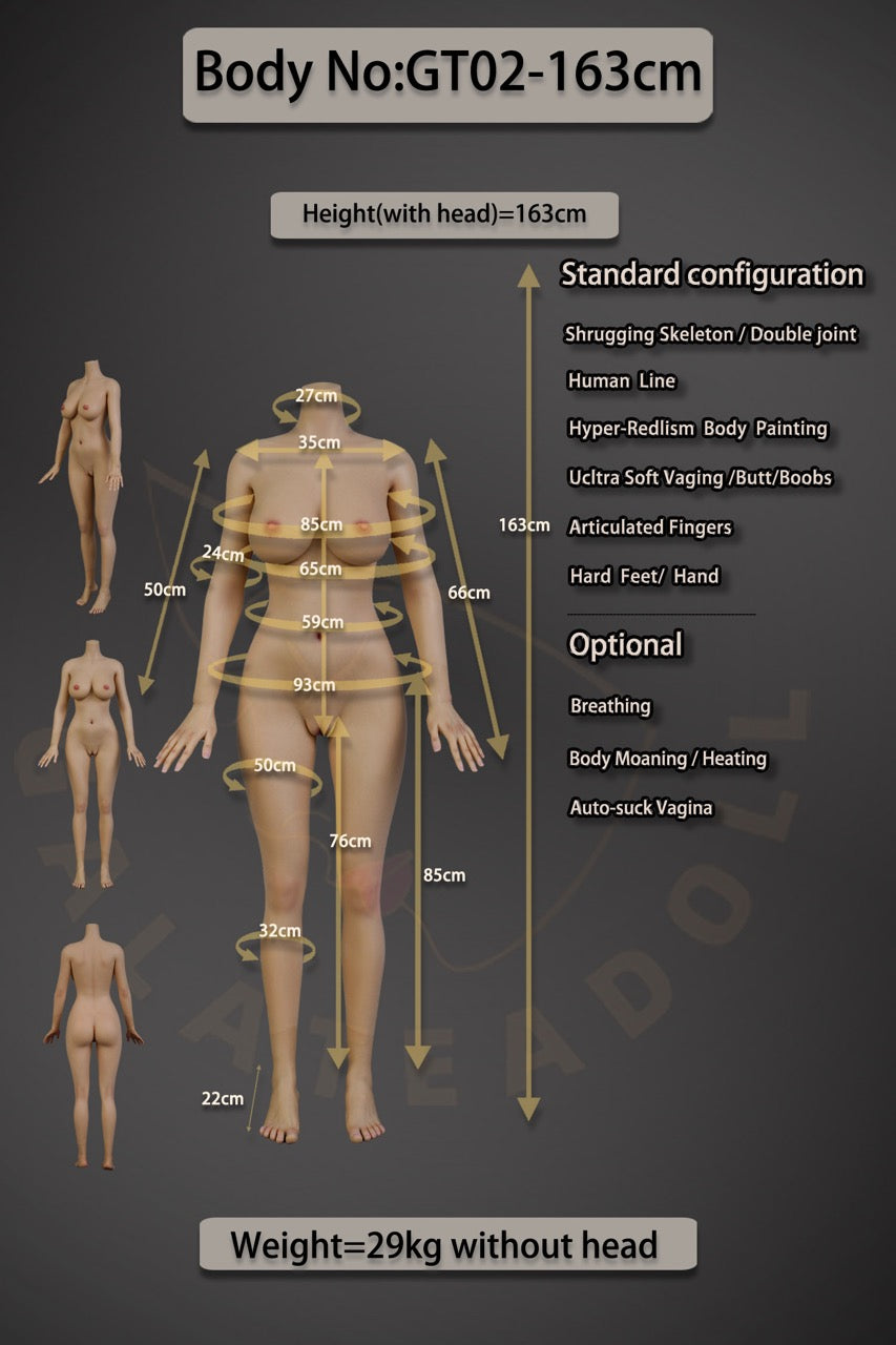 GT02: Galatea Weiße Sexpuppe (Vollsilikon) JS#061(Tan)-1