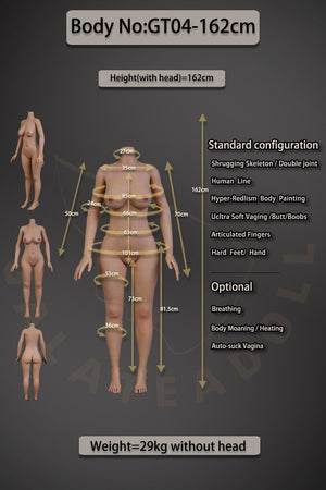 GT04: Galatea Weiße Sexpuppe (Vollsilikon) JS#062(Tan)-2