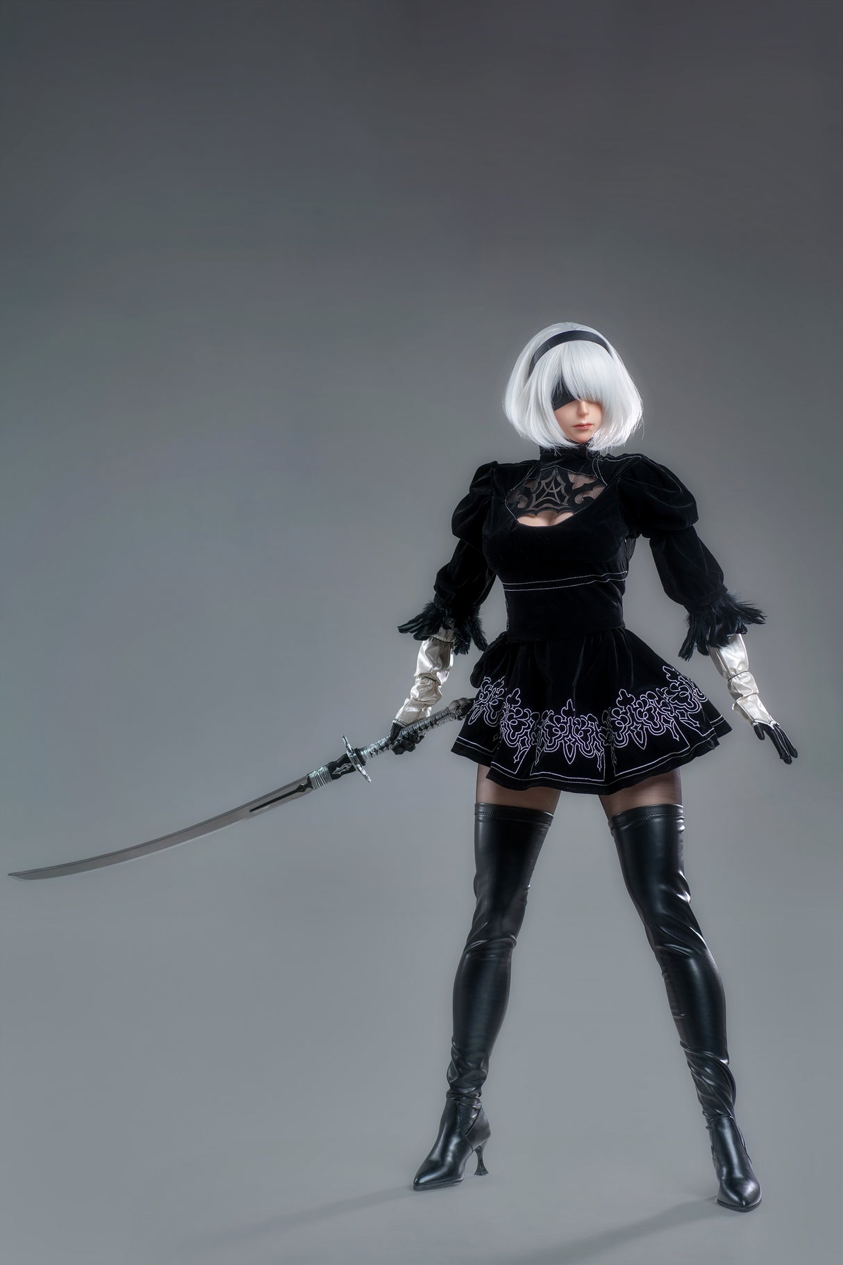 YoRHa No.2 Type B (Full Silicone) : Game Lady White Sex Doll(Lady-18)