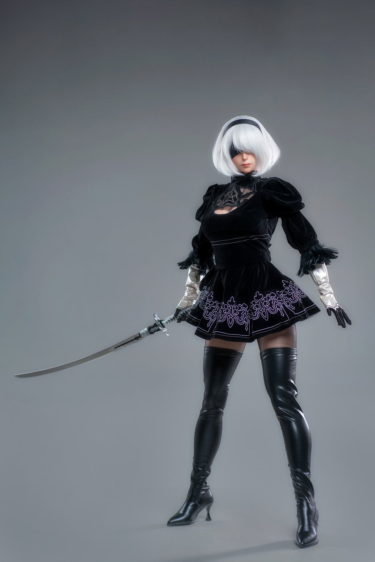 YoRHa No.2 Type B (Full Silicone) : Game Lady White Sex Doll(Lady-18)