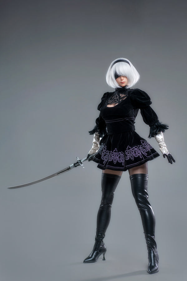 YoRHa No.2 Type B (Full Silicone) : Game Lady White Sex Doll(Lady-18)