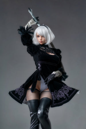 YoRHa No.2 Type B (Full Silicone) : Game Lady White Sex Doll(Lady-18)