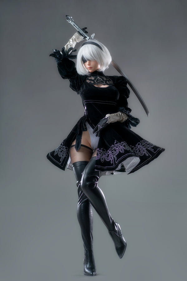 YoRHa No.2 Type B (Full Silicone) : Game Lady White Sex Doll(Lady-18)