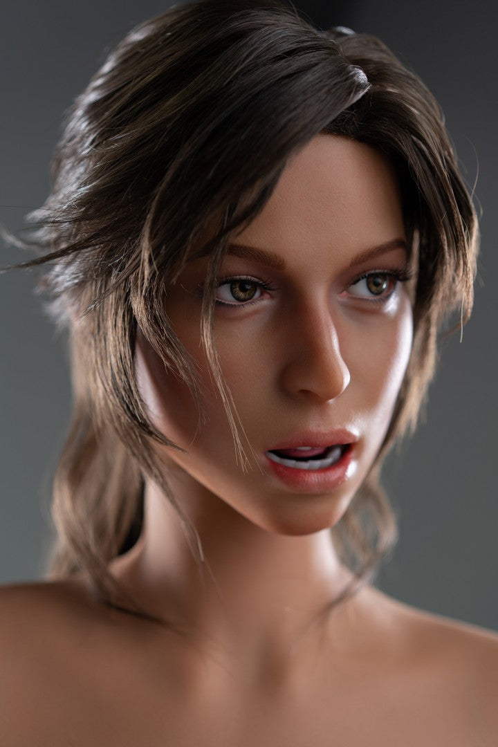 Lara Croft: 166cm E-cup Anime Silicone Sex Doll-Game Lady-ROS Head