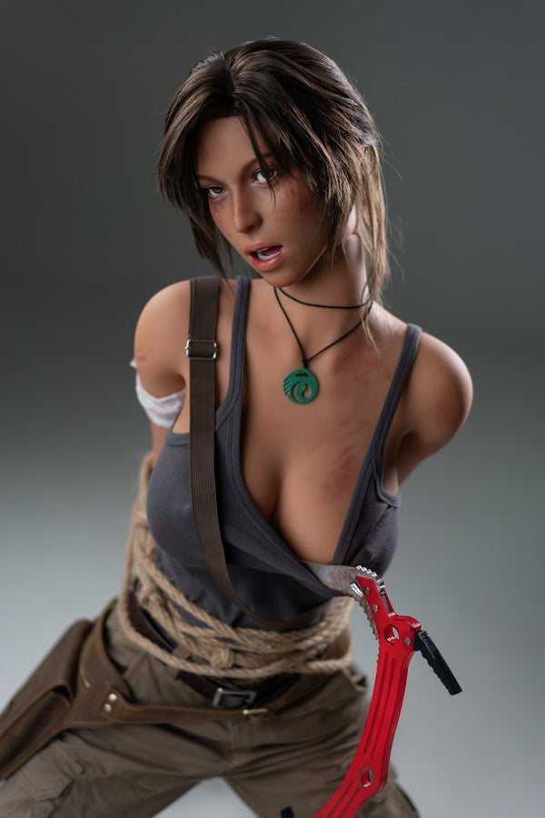 Lara Croft: 166cm E-cup Anime Silicone Sex Doll-Game Lady-ROS Head