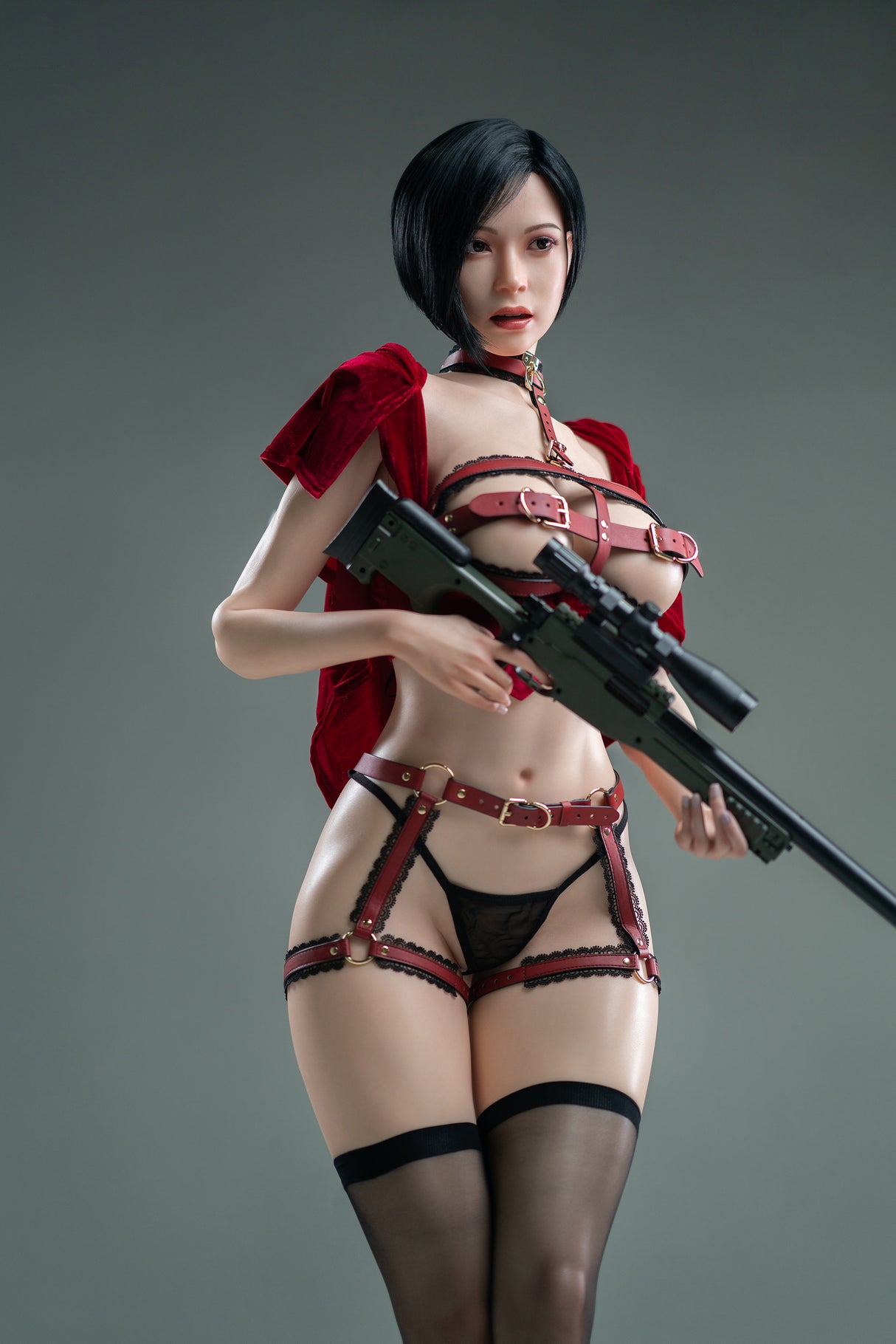 Ada Wang V2(Full Silicone) : Game Lady White Sex Doll(Lady-21)