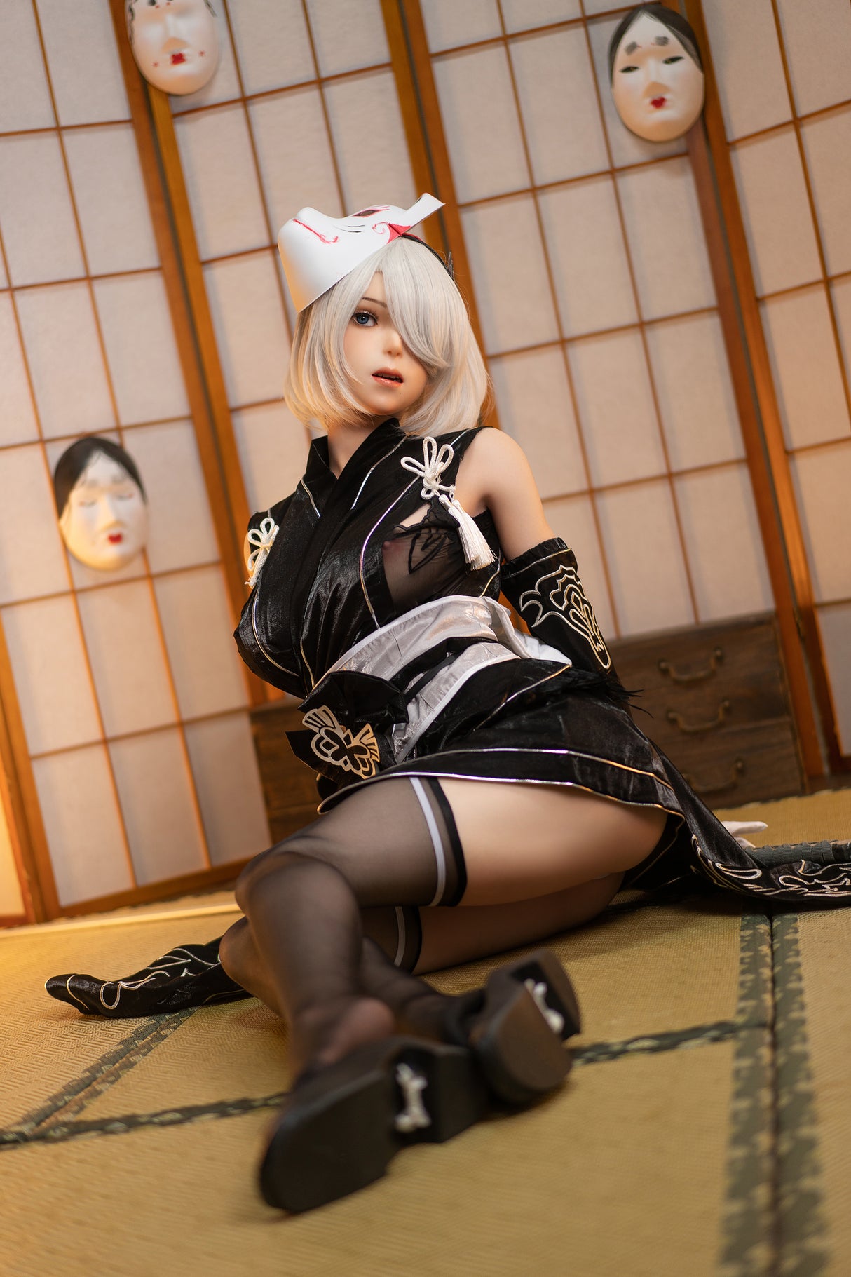 YoRHa: 171cm G-cup Anime Silicone Sex Doll-Game Lady-ROS Head