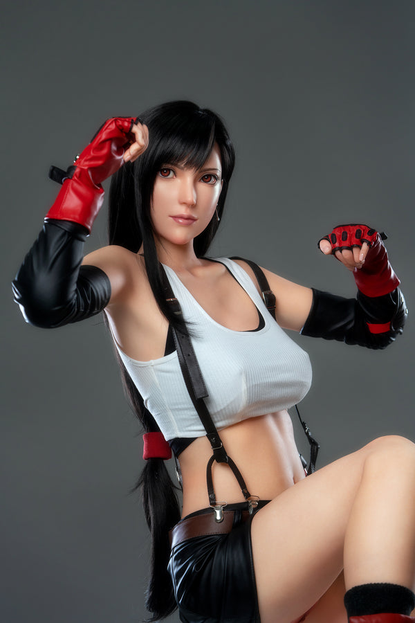 Tifa V2 (Full Silicone) : Poupée sexuelle blanche Game Lady (Lady-15)