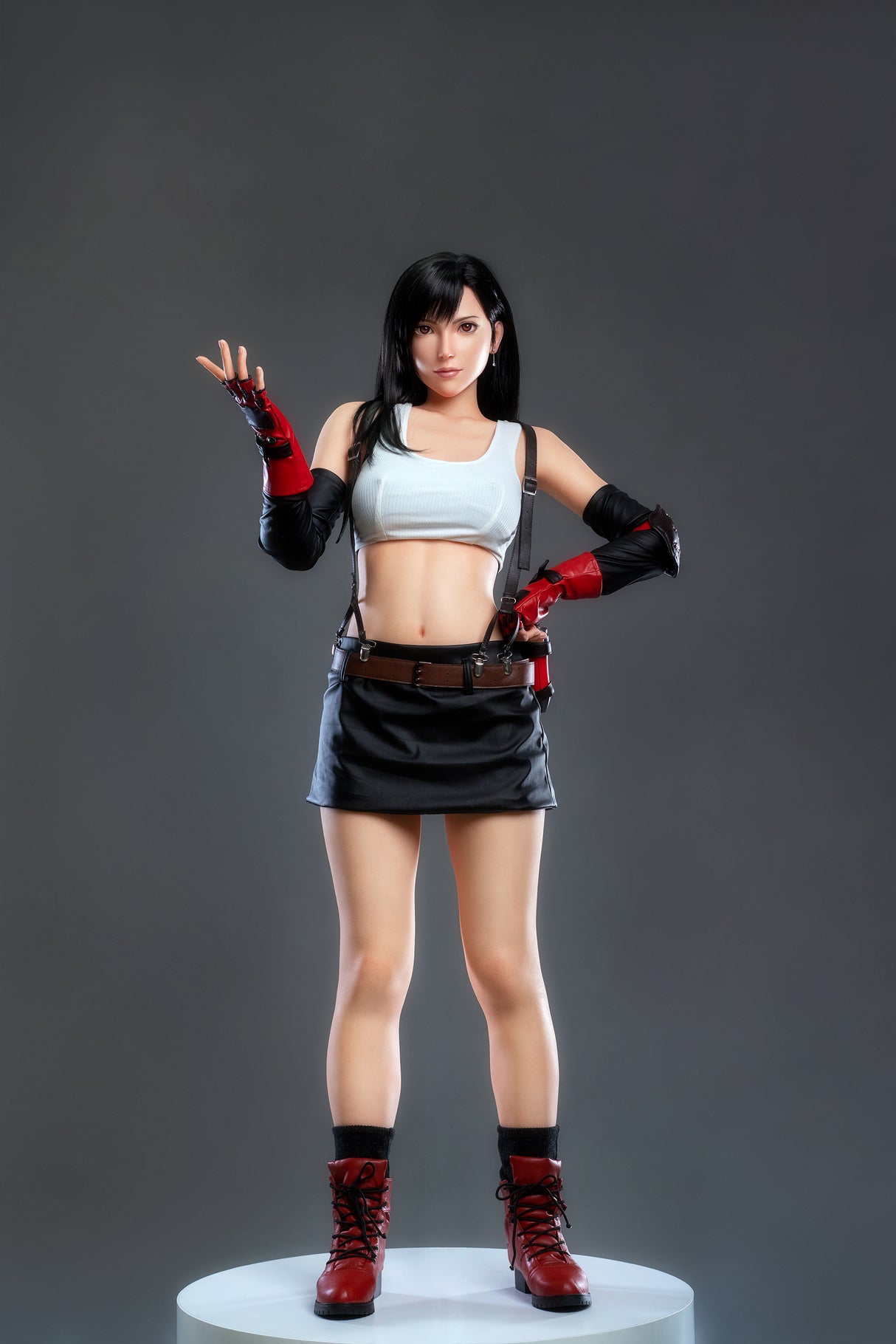 Tifa V2 (Full Silicone) : Poupée sexuelle blanche Game Lady (Lady-15)