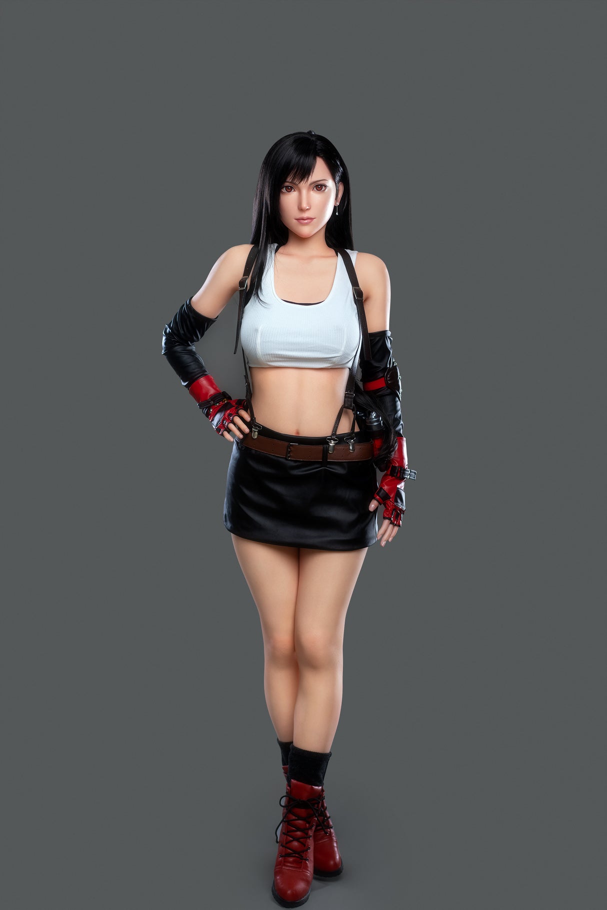 Tifa V2 (Full Silicone) : Poupée sexuelle blanche Game Lady (Lady-15)