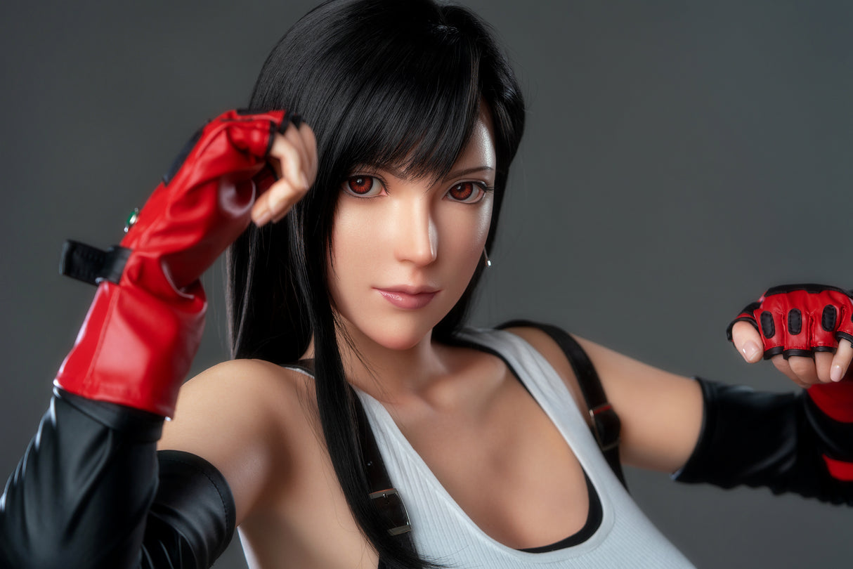 Tifa V2 (Full Silicone) : Poupée sexuelle blanche Game Lady (Lady-15)