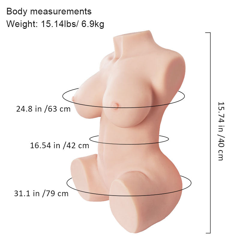 Scarlett Fair: Tantaly Sex -Puppen -Torso (bereit, Nordamerika zu versenden) fünf links