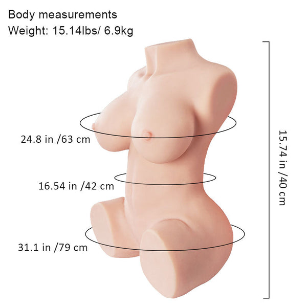 Scarlett Fair: Tantaly Sex -Puppen -Torso (bereit, Nordamerika zu versenden) fünf links