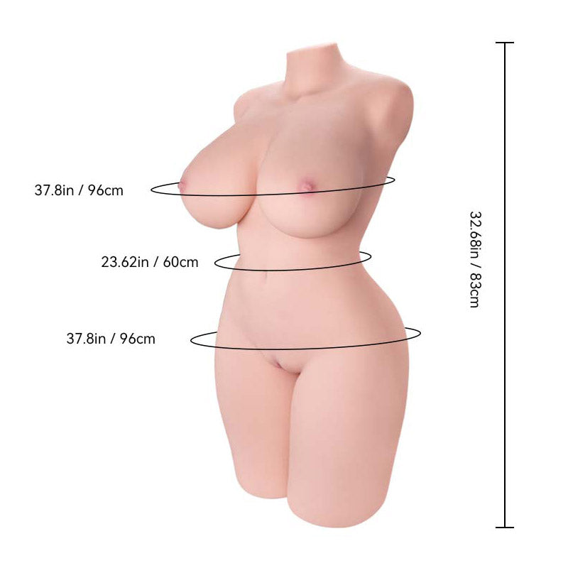 Monroe Wheat: Tantaly Sex Doll, praller BBW-Torso (Lieferung in 5–7 Tagen)