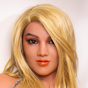 Funwest Doll Extra Silicone Head w/ Implanted Hair Add-on (Not to Be Sold Without Sex Doll)