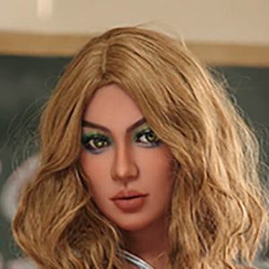 Funwest Doll Extra Silicone Head w/ Implanted Hair Add-on (Not to Be Sold Without Sex Doll)