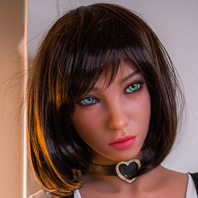 Funwest Doll Extra Silicone Head w/ Implanted Hair Add-on (Not to Be Sold Without Sex Doll)