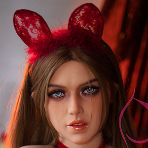 Funwest Doll Extra Silicone Head w/ Implanted Hair Add-on (Not to Be Sold Without Sex Doll)