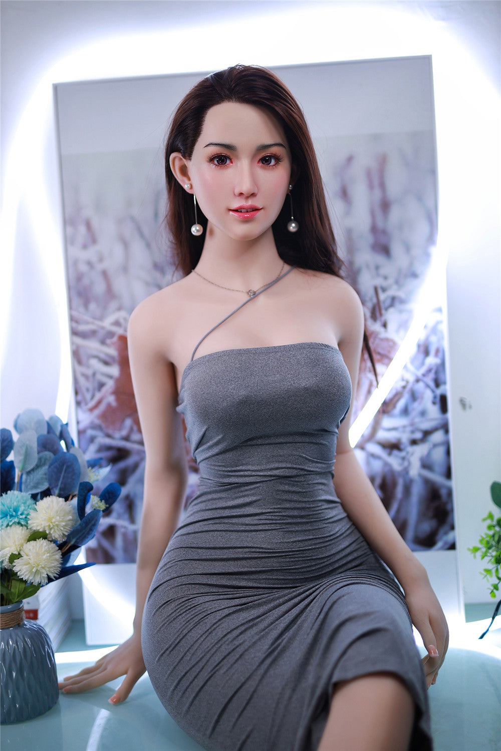 Ling(Silicone Head):JY Doll Asian Sex Doll