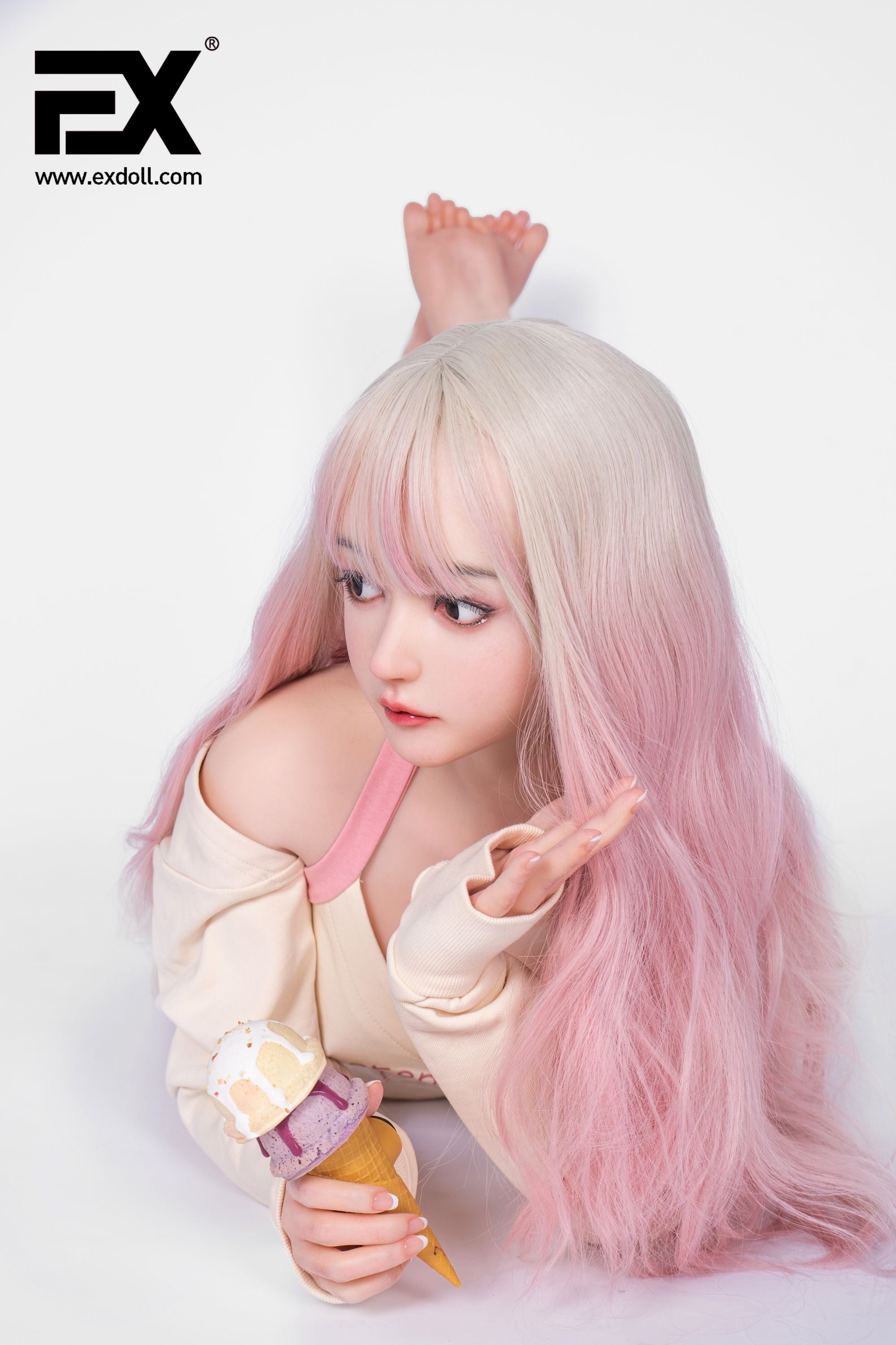 Ruby - Pink Summer (Full Silicone): EX Doll Asian Sex Doll – Sex Doll Queen