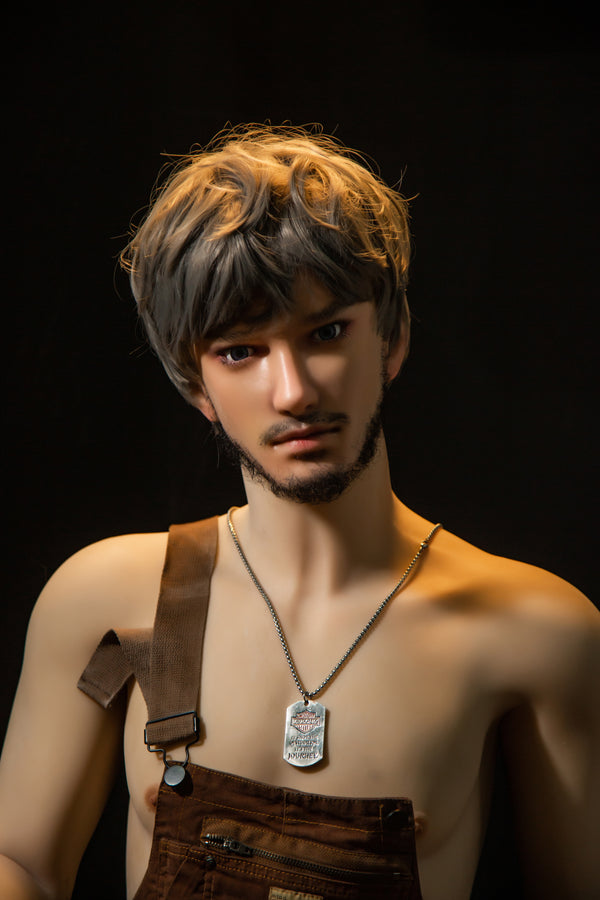 Zhou (tête en silicone) : poupée sexuelle masculine asiatique Qita Doll