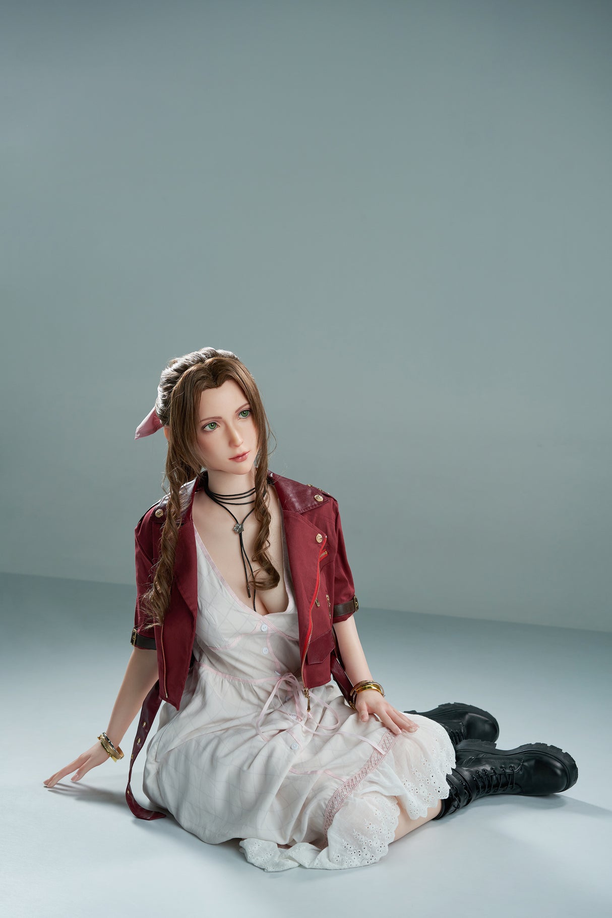 Aerith V1 (Full Silicone) : Poupée sexuelle asiatique Game Lady (Lady-4)