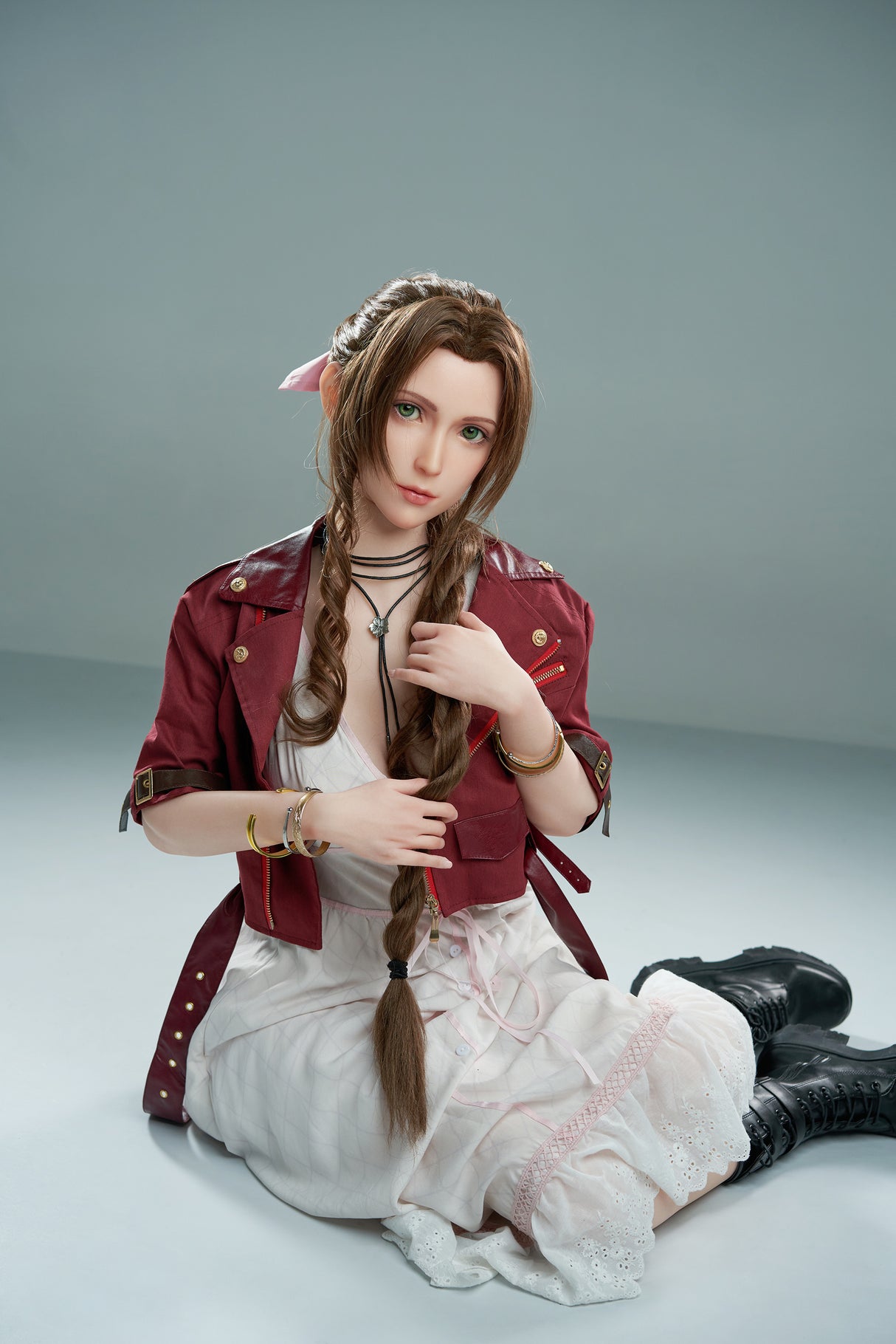 Aerith V1 (Full Silicone) : Poupée sexuelle asiatique Game Lady (Lady-4)