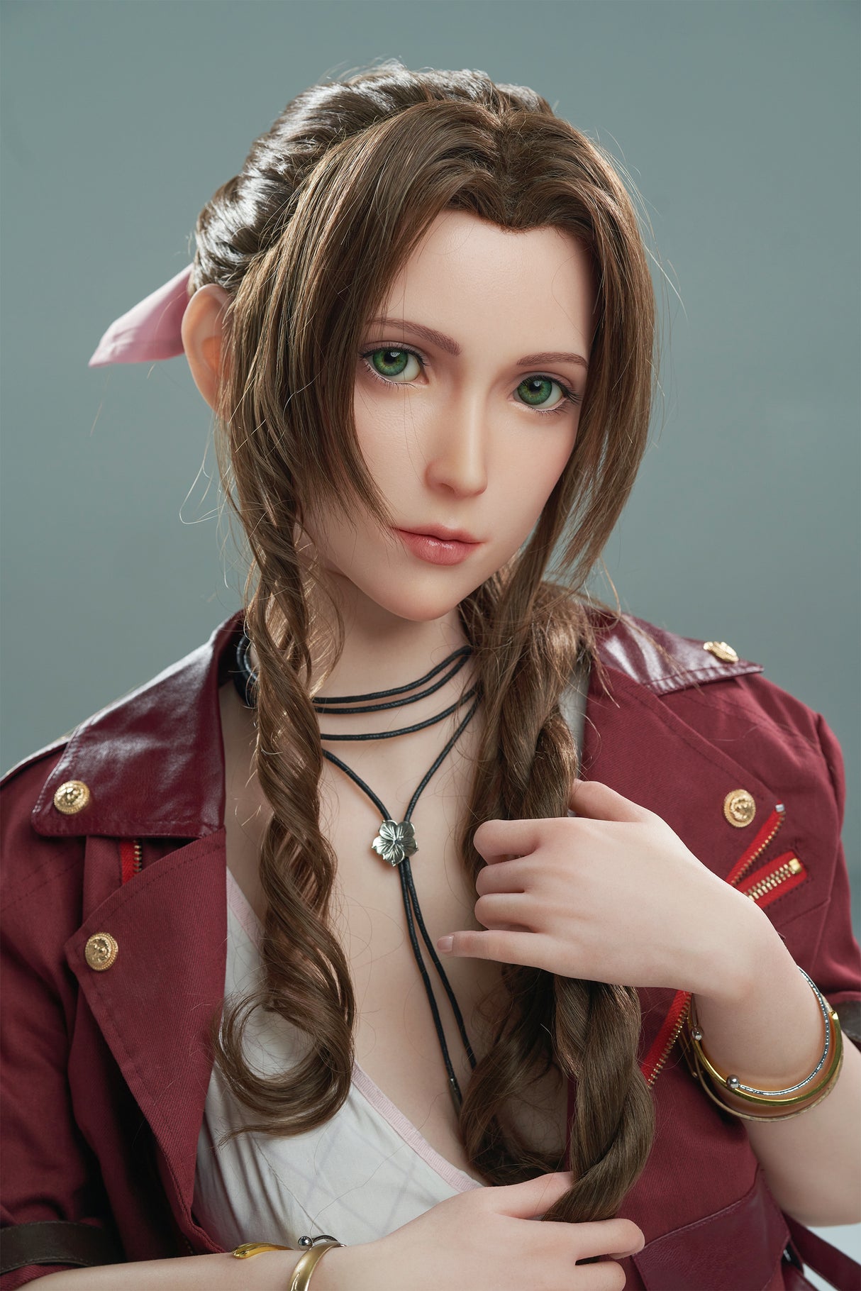 Aerith V1 (Full Silicone) : Poupée sexuelle asiatique Game Lady (Lady-4)