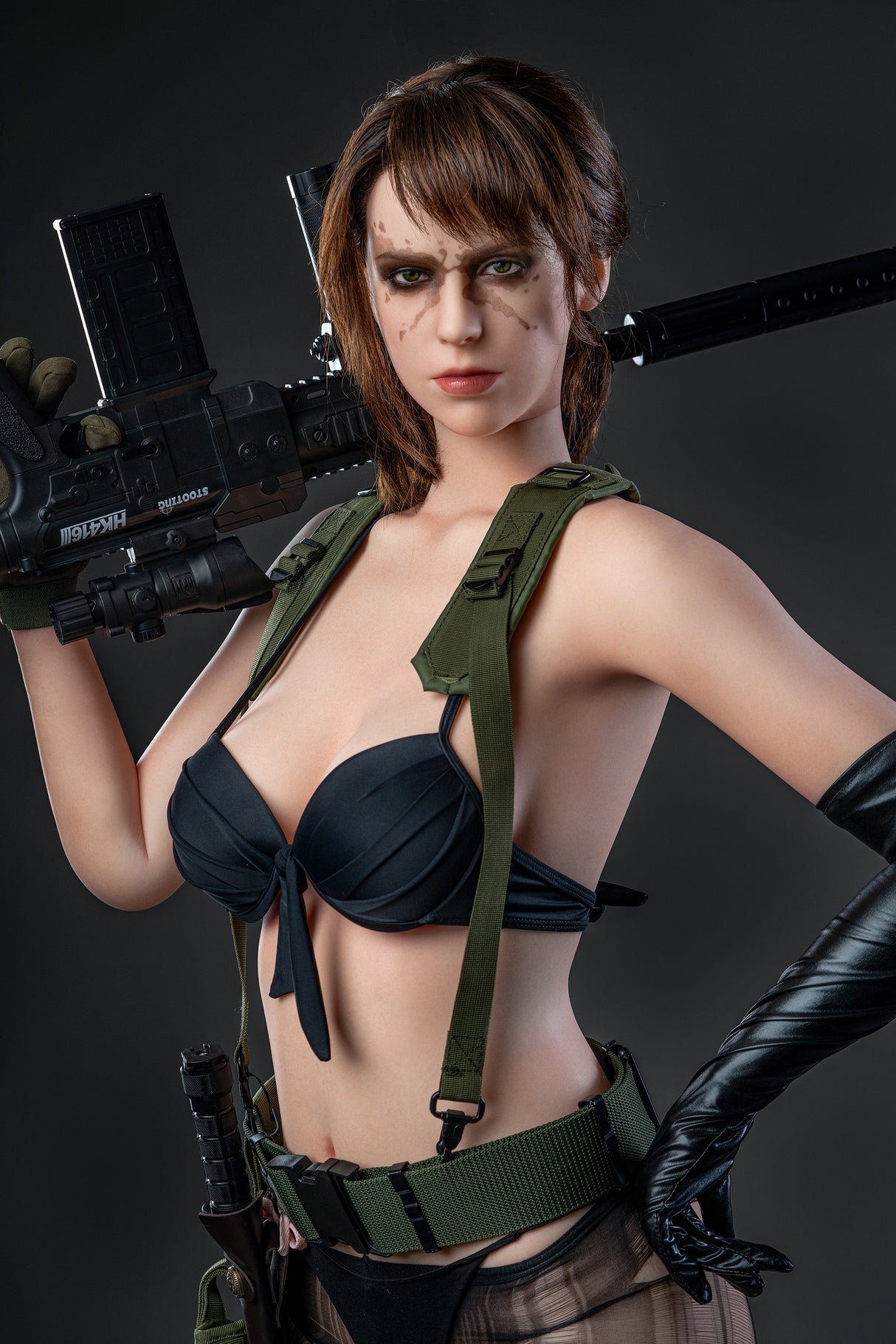 Quiet V2(Full Silicone): Game Lady White Sex Doll(Lady-13-2)