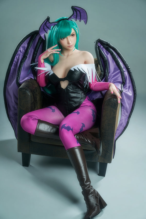 Tifa Cos Morrigan (Vollsilikon): Asiatische Sexpuppe für Game Lady (Lady-3)