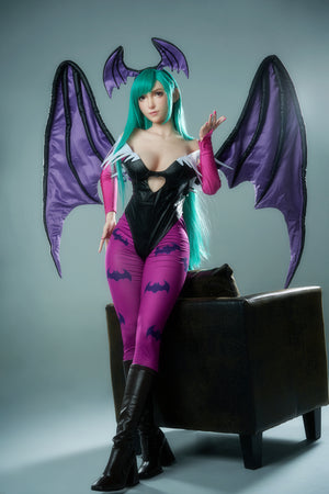 Tifa Cos Morrigan (Full Silicone) : Poupée sexuelle asiatique Game Lady (Lady-3)