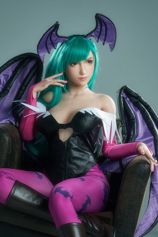 Tifa Cos Morrigan (Full Silicone) : Poupée sexuelle asiatique Game Lady (Lady-3)