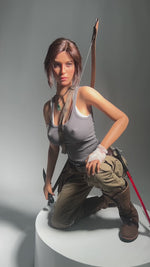 Lara Croft V1 (Full Silicone) : Poupée sexuelle blanche Game Lady (Lady-7)